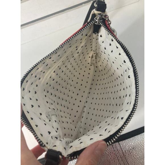 BRIGHTON SMALL RED, WHITE DOVE WITH HOLLY CROSSBODY BAG - Picture 8 of 12